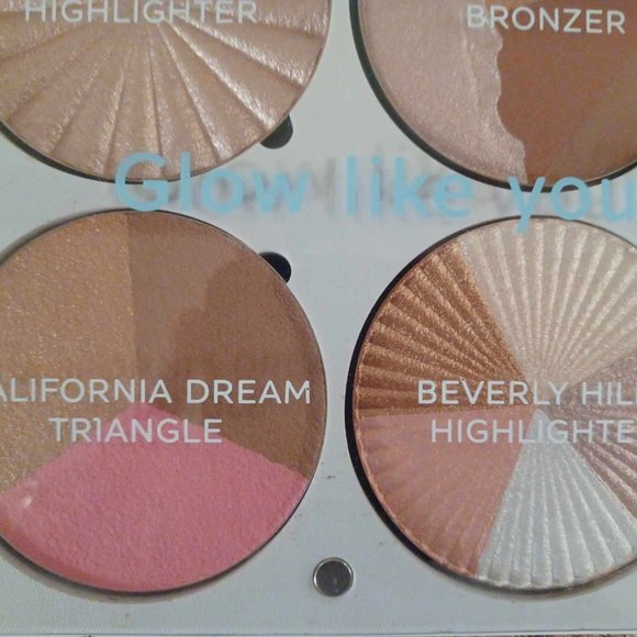 OFRA "On The Glow" Highlight / Bronzing Palette, Matte to Super Shimmer Make Up - Picture 4 of 10
